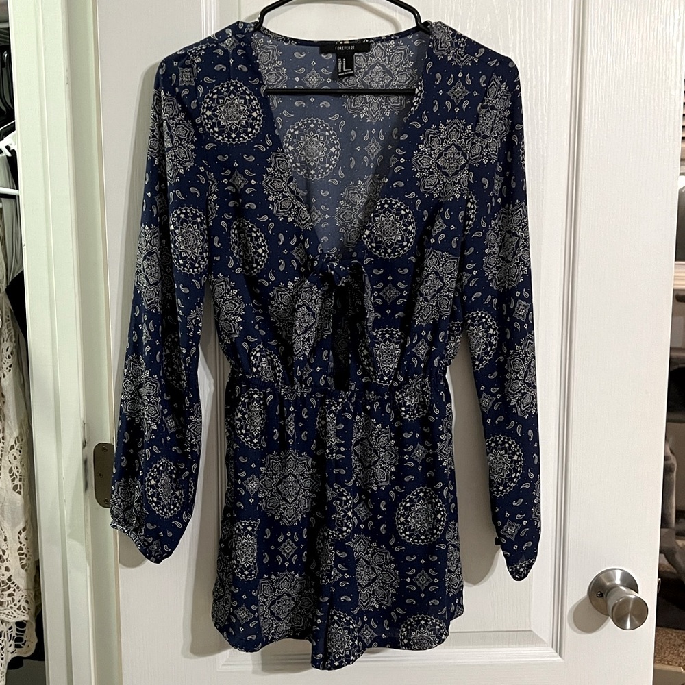 Boho jumpsuit romper size M